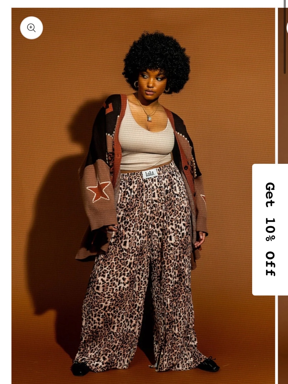 Dressed in LALA Leopard Wide-Leg Pants